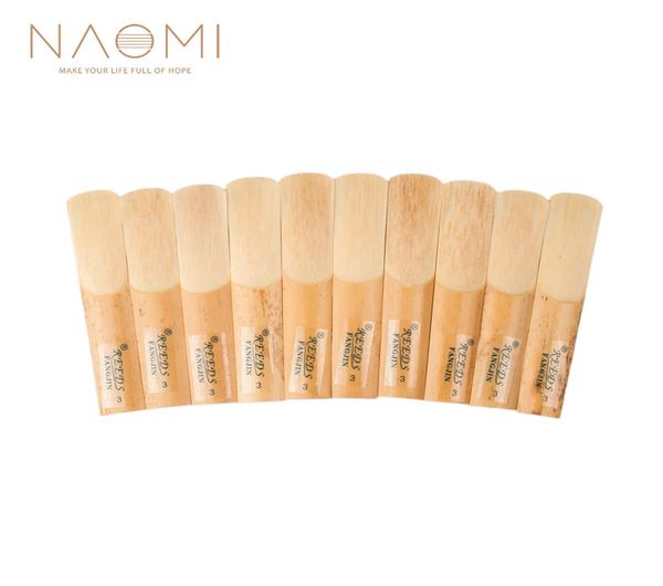 

naomi 10pcsbox tenor saxophone reeds tenor be saxophone reeds 3 sax reed strength woodwind parts accessories new9037453