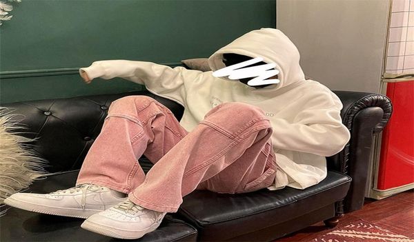 

men039s work baggy homme casual pants classic style jeans pinkblue black loose straight biker denim trousers m2xl 2202176470578, Blue