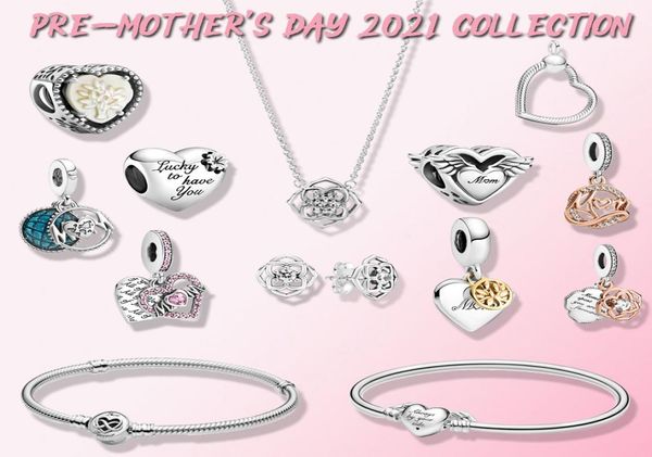 

2021 brand new 100 925 sterling silver fashion diy charm exquisite creative basic chain bangle pendant mother039s day gift8882878, Bronze;silver