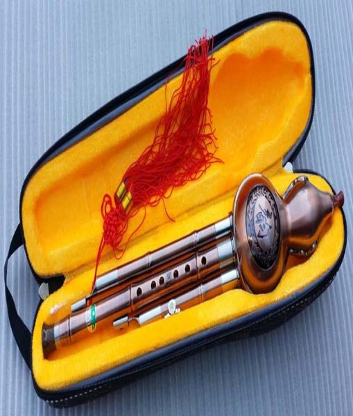

professional yunzhi chinese hulusi gourd cucurbit flute bb wind instrument with case9956042
