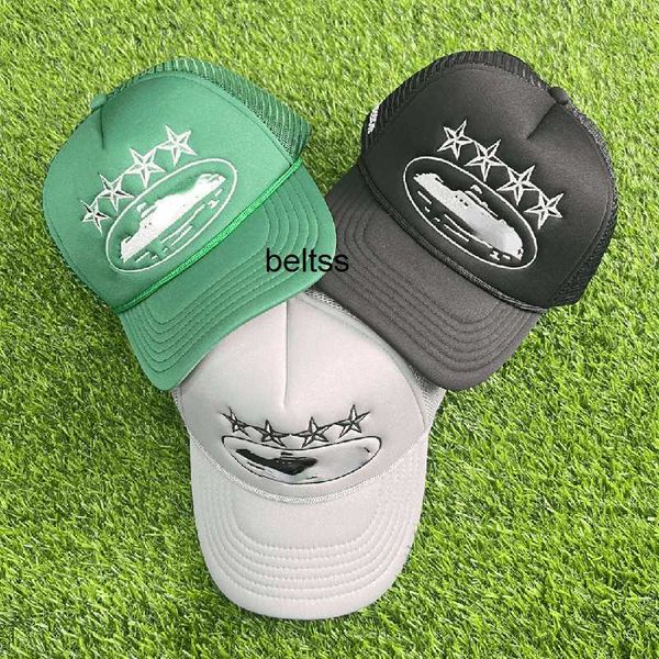 

trucker hat ship embroider printed ball caps sunscreen hats fashion hip hop cap, Blue;gray