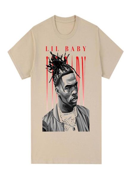 

men039s tshirts lil baby hip hop tshirt vintage cotton men t shirt tee tshirt womens unisexmen039s7090096, White;black