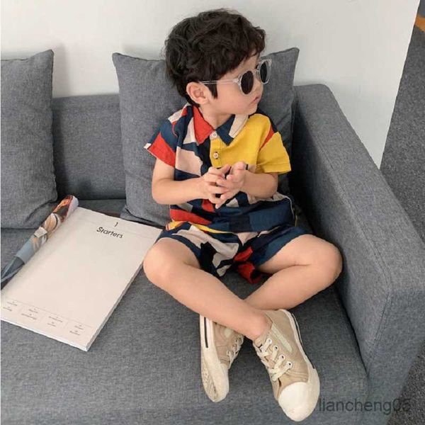 

clothing sets baby girl boy cotton clothes set geometric shirt+shorts 2pcs summer infant child clothing set outfit baby clothes suit 1-10y r, White