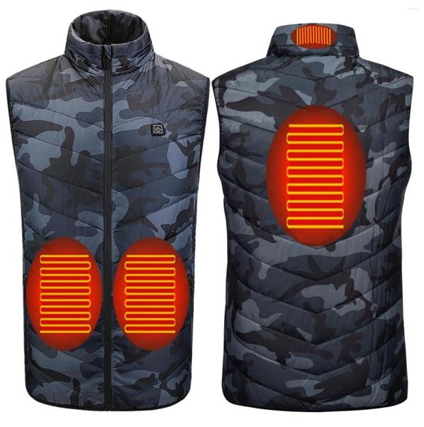 

men039s vests heating vest winter warm jacket heated usb charging intelligent clothes hunting1143659, Black;white