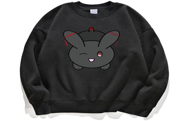 

men039s hoodies sweatshirts cql wei wuxian anime mo dao zu shi women men hoodie sweatshirt kawaii crewneck hoody jumper pullo4069334, Black