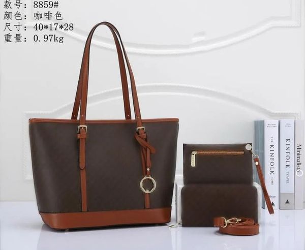 

luxurys designer bag women's handbag 3 pieces/set women wallet flower crossbody bag ladies purses tote bags shopping designer wallet