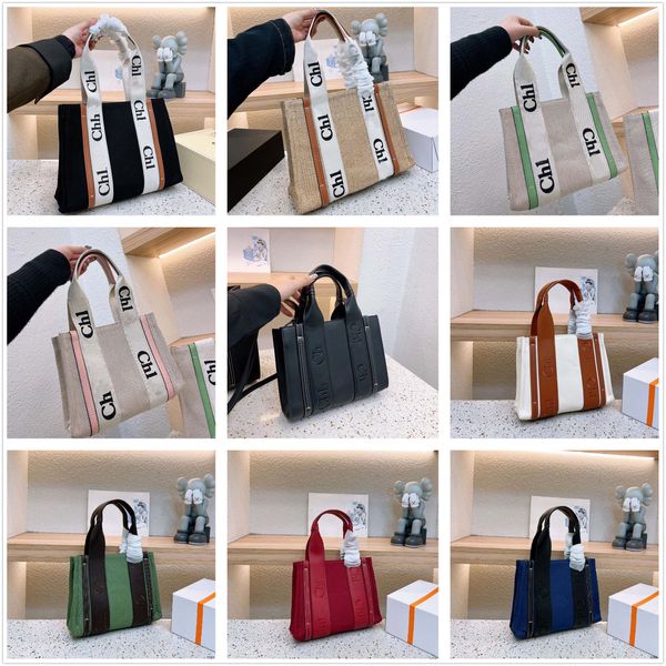 

quality luxury designer woody totes shopping bags high-quality canvas handbag crossbody bags shoulder bags travel beach bag wallet purses dh