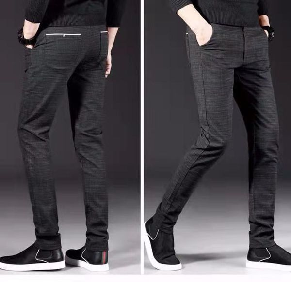 

men039s pants flax cotton fashion joggers men casual men spring autumn thin pant trousers clothing8991685, Black