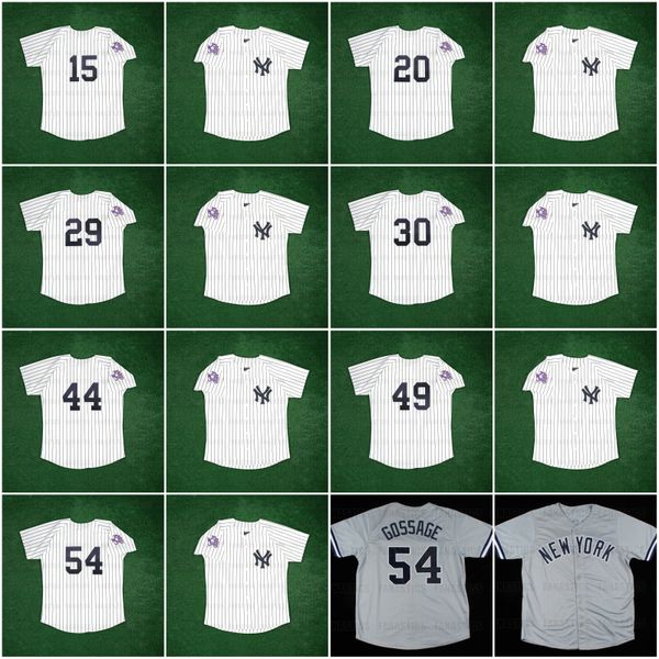 

1978 world series ny yankees jersey 15 thurman munson 20 bucky dent 29 jim catfish 30 willie randolph 44 reggie jackson 49 ron guidry 54 goo, Blue;black