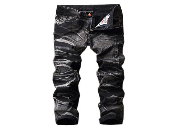 

litthing 2018 new fashion vintage men denim jeans straight jeans slim mens designer pants clothing plus size male trousers8314934, Blue