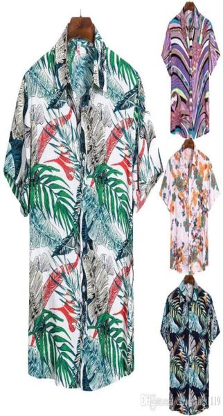 

mens beach hawaiian shirt summer short sleeve shirt mens brand clothing casual blouse shirts loose button down shirts31387632128457, White;black