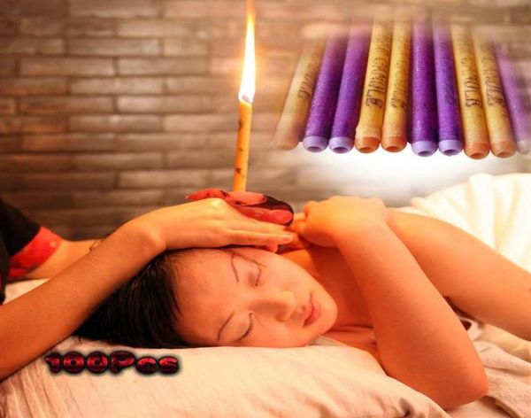 

100pcs 50pairs and highquality therapy medical natural beewax ear candles multicolor ear care candles254z2745336