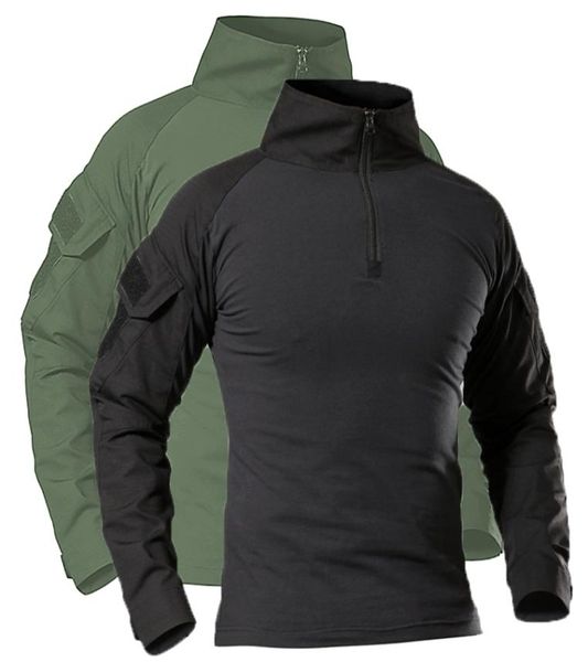 

men039s tshirts outdoor tactical hiking men combat military army cp camouflage long sleeve hunting climbing shirt cotton sport4803027, White;black