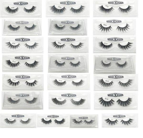 

3d false eyelashes 22 styles handmade beauty thick long soft lash fake eye lashes eyelash gift box package whole8974111