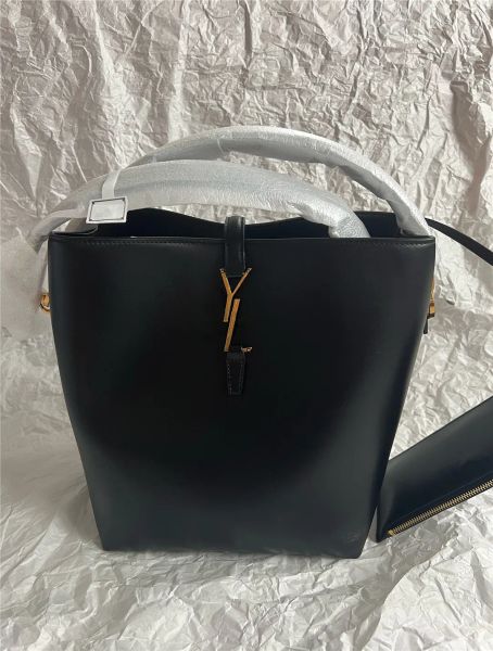 

new le 37 designer bag shiny leather bucket bag shoulder bags women bags crossbody tote 2-in-1 mini purse luxurys handbags