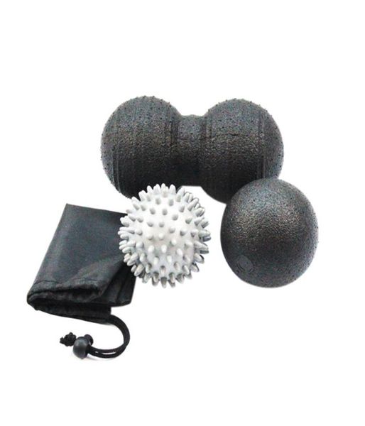 

1 set health peanut massage ball spike hand fitness ball yoga myofascial release gym sport body massager roller6712647
