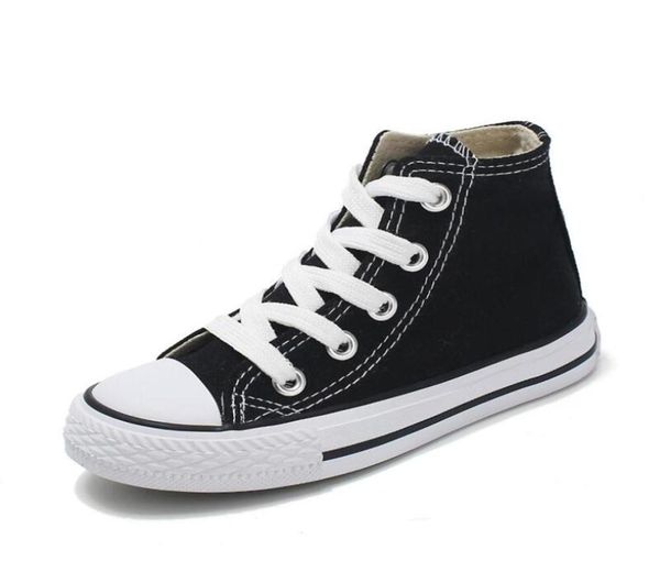 

autumn kids flats canvas shoes fashion high gang children sneakers boys and girls sports classic canvas shoe size 2334217y7508652, Black;grey