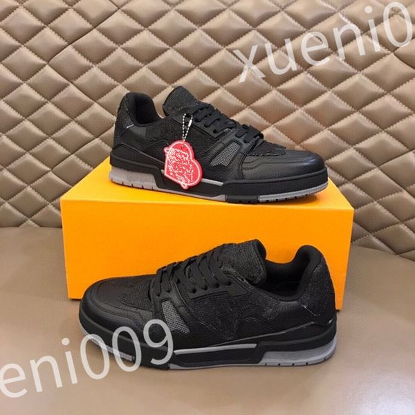 

2023 new luxury skate shoes designer casual shoes sneakers rubber trainers platform sneaker multicolor lace-up skate shoes fashion running s, Black