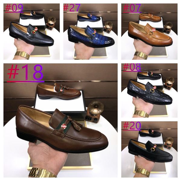 

2023 luxury designer men loafers shoes yellow blue orange moccasins italian shoes slip on men dress shoes original male office party wedding, Black