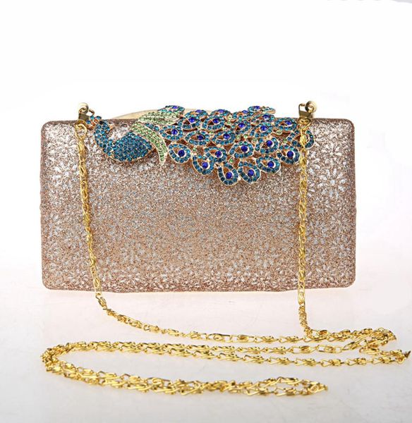 

new fashion handbags lady evening clutch bag phoenix pattern bridal matching bag banquet party prom handbag3738318, Black