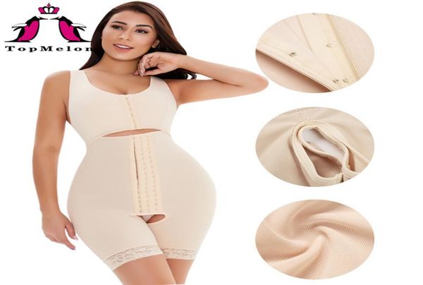 

women shapewear bodysuit full body shaper panty fajas after surgery post liposuction compression garments butt lifter hooks2425213