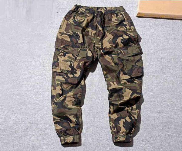 

autumn casual joggers men multi pocket military male outdoors long trouser army camouflage men039s cargo pant baggy plus size 48605641, Black