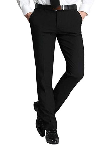 

men039s slim handsome black separat men039s match fit handsome dress pants formal business slimfit flatfront pants great f7640768