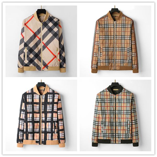

men's jacket luxury designer new plaid striped jacket autumn and winter fashion casual outdoor jacket variety of styles m-3xl-zo, Black;brown