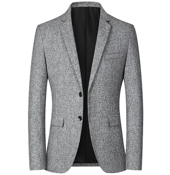 

blazers men brand jacket fashion slim casual coats handsome masculino business jackets suits striped men039s blazers 6599614, White;black