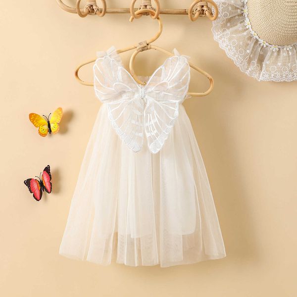 

girl's dresses summer kids girls princess dress sleeveless mesh decoration dress suspender casual clothes r230805, Red;yellow