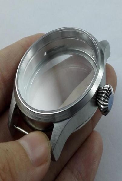 

repair tools kits 43mm sapphire glass stainless steel case fit eta 6497 6498 st 3600 movement watch8015338