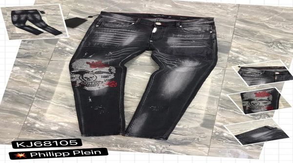 

2020 new men d2 jeans mens luxury designer jeans 9403 skull pp jeans rhines ripped causal hole denim fashion brand black men washed9681512, Blue