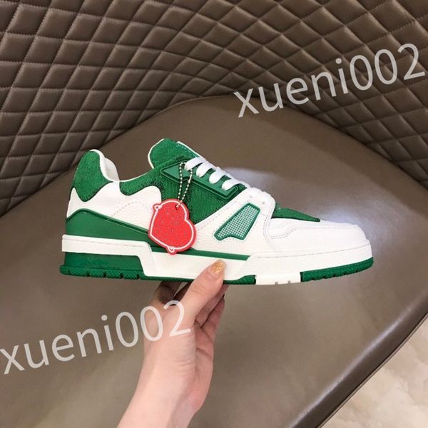 

2023 sneakers charlie rubber hand-crafted outsole fashion designer shoes calfskin canvas casual mens rd0803, Black