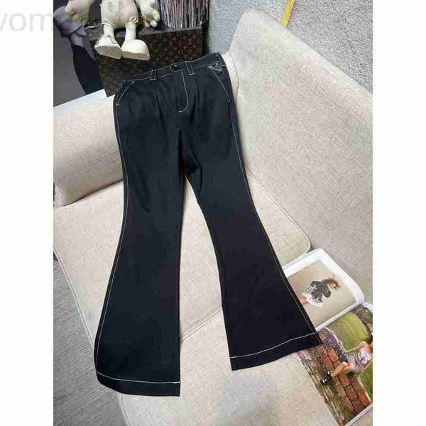 

women's pants & capris designer micro ra long four seasons king fried style huge legs straight fabric super comfortable high elastic hi, Black;white