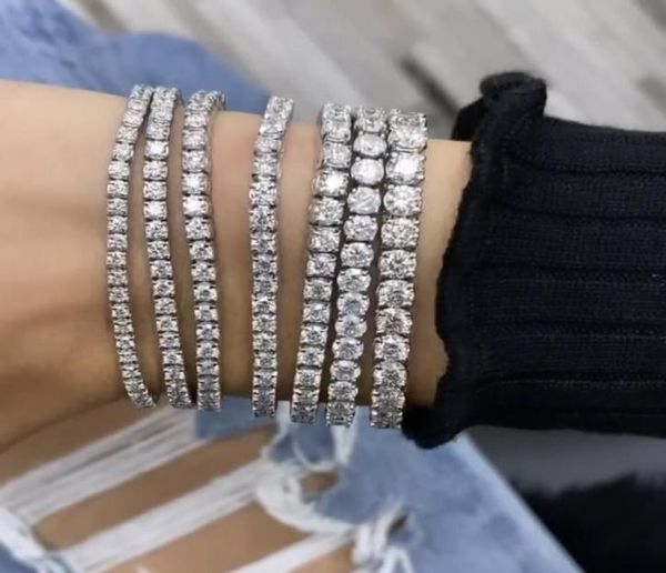 

handmade 14k white gold filled 48mm round diamond bracelets for women men luxury engagement wedding z gemstone jewelry 18cm w7845275, Golden;silver