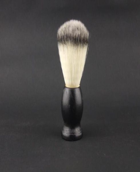 

shaving brush black wooden handle artificial fiber hair total length 11cm 12pcslot w009 low new1387559