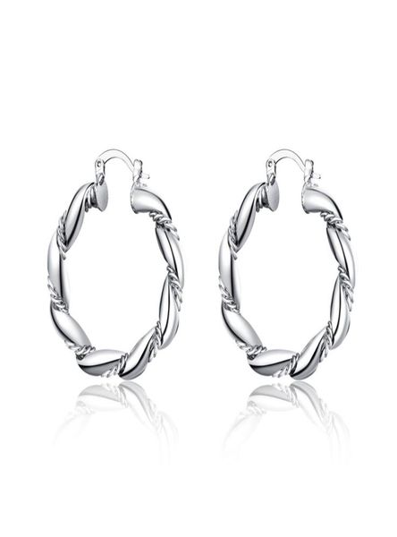 

whole 925 sterling silver plated hoop earrings fashion party jewelry for women christmas gifts 5455392