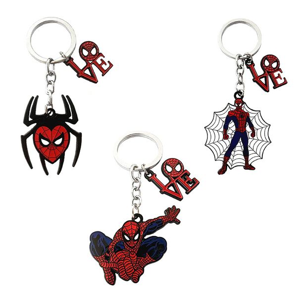 

anime red hero drip oil metal ball bell keychain key ring accesssory, Blue