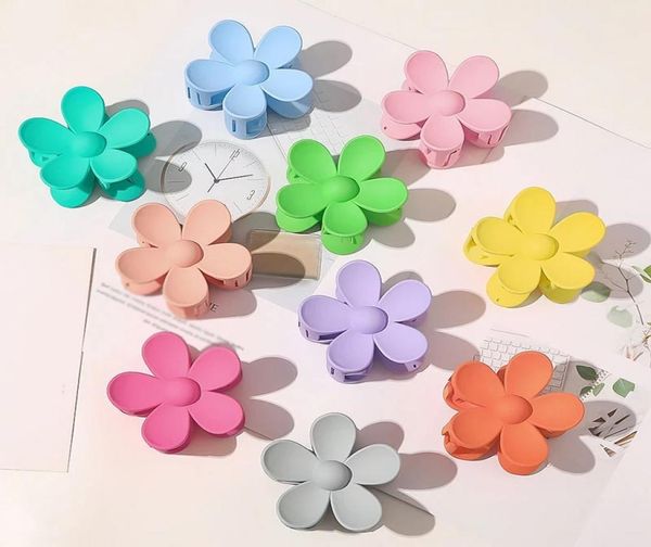 

hair claw frosted clip flower hairpins spring candy plastic hairgrips cute headwear barrettes claws6804644, Golden;silver