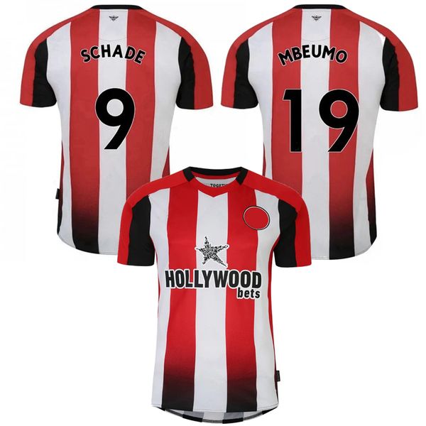 

2023 2024 brentfords soccer jerseys collins hickey jensen schade toney dasilva rico henry mbeumo damsgaard norgaard janelt wissa 23 24 footb, Black;yellow