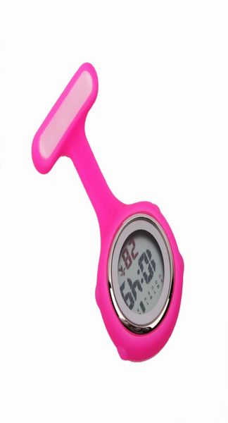 

multifunction digital silicone nurse watch with week date calendar hospital doctor nursing clock fob pocket watch medical gift ti6929855, Slivery;golden