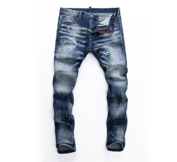 

2022 designermen039s jeans spring and fall fashion men039s pants loose fashion simple catchy new pair of straight trousers12157240, Blue