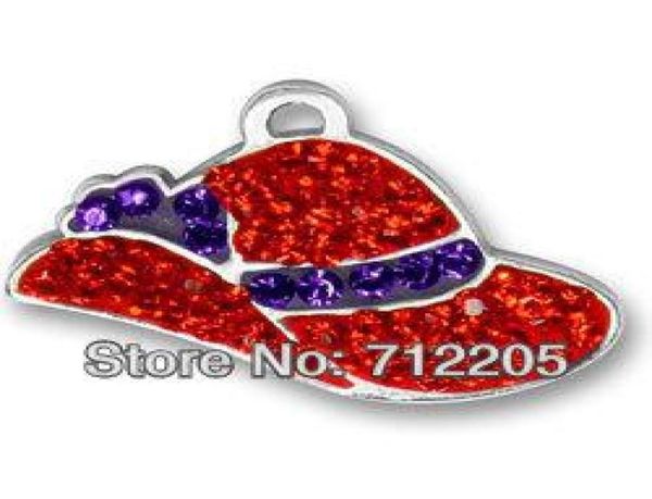 

fashion 10pcs a lot good quality silver plated red crystal ladies hat charm5878897, Bronze;silver