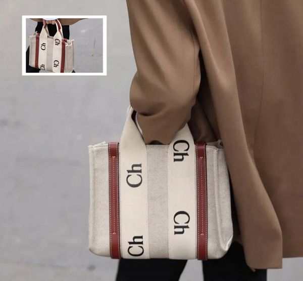 

luxury designer woody totes shopping bags canvas handbag crossbody bags shoulder bags travel beach bag wallet purses dhgate bags