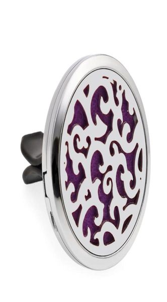 

10pcslot more options swirls car air freshener 30mm essential oil perfume car locket diffuser vent clip 100p oil pads2206280, Bronze;silver