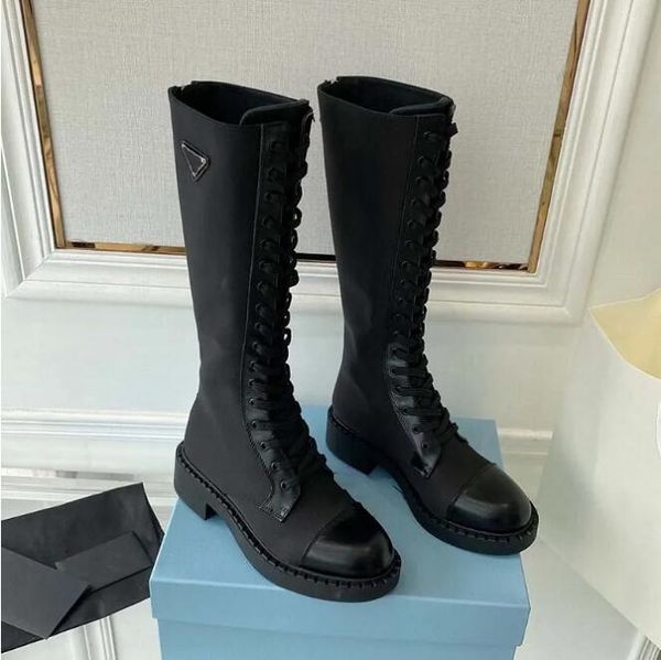 

pocket boots martin boot rubber boots knee lace up shoes glossy leather fashion comfortable casual warm booties, Black