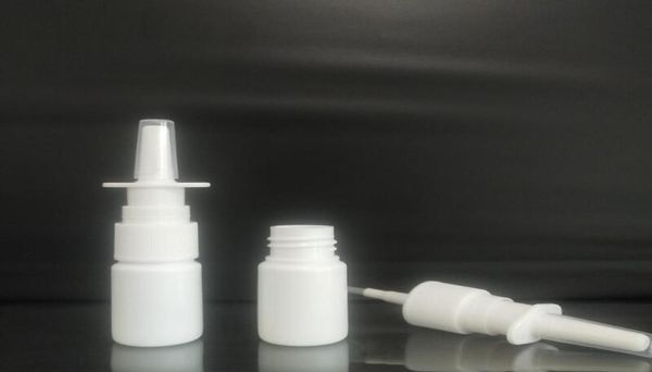 

1000 pcs 10ml white empty plastic nasal spray bottle 10ml nasal container2115723