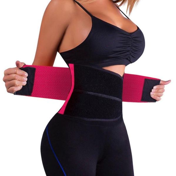 

women and men adjustable elstiac waist support neoprene faja lumbar back sweat belt fitness trainer heuptas9384606, Black;gray