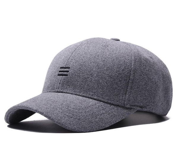 

autumn and winter large size baseball caps old men warm wool hat big head man plus size snapback cap 5560cm 6065cm291z4846260, Black;white