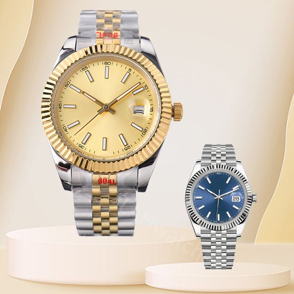 

lady wrist mens watch designer automatic watches sapphire 28 31 36 41mm mechanical stainless steel luminous lovers montre fakes movement end, Slivery;brown